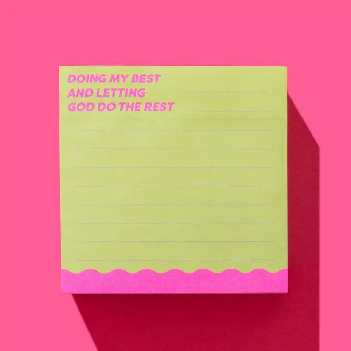 "Doing My Best..." - 300 Sheets- Sticky Notes Pad