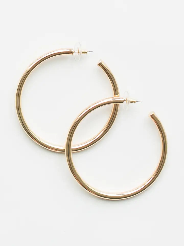 SALEM SHINY GOLD EARRINGS