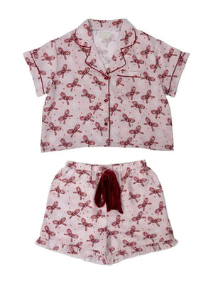 PEPPERMINT SNUGGLES PJ SHORT SET