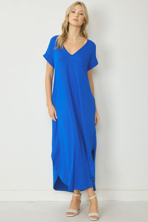 ROYAL BLUE MAXI DRESS