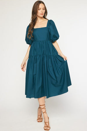 LORELAI TEAL GREEN DRESS