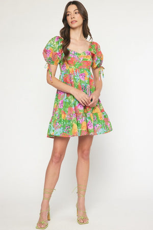 TROPICAL SANDIA DRESS