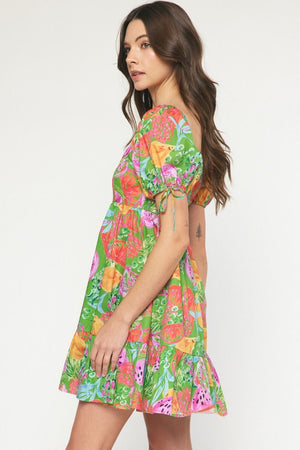 TROPICAL SANDIA DRESS