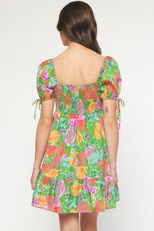 TROPICAL SANDIA DRESS