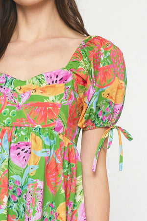 TROPICAL SANDIA DRESS