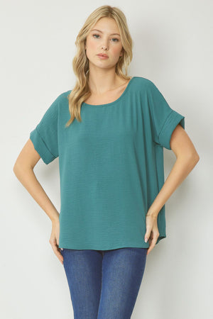 CARIBBEAN TEAL BASIC TOP