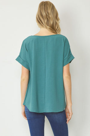 CARIBBEAN TEAL BASIC TOP