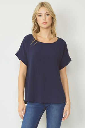 BASIC NAVY TOP