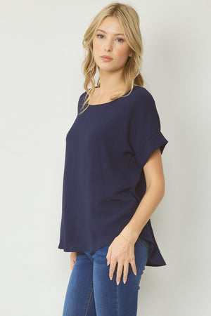 BASIC NAVY TOP