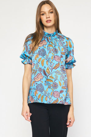 PAMELA FLOWER PRINT TOP