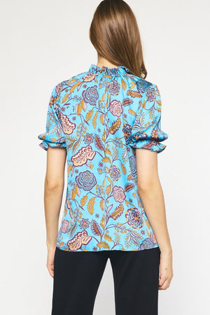 PAMELA FLOWER PRINT TOP