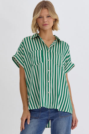 DENISE BUTTON UP TOP