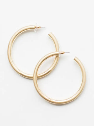 ESTONIA BRUSHED GOLD EARRINGS