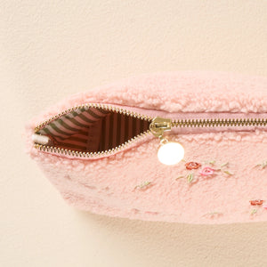Teddy Pouch-Dainty Floral Pink