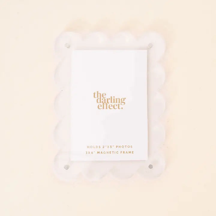 Mini Acrylic Picture Frame Magnet-Clear