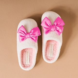 BETTY BOW HOT PINK SLIPPERS