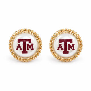 Texas A&M Pearl Studs