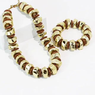 Golden Grove Brown NECKLACE SET