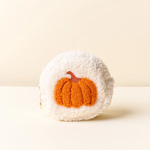 Teddy Pouch-Circle-Pumpkin