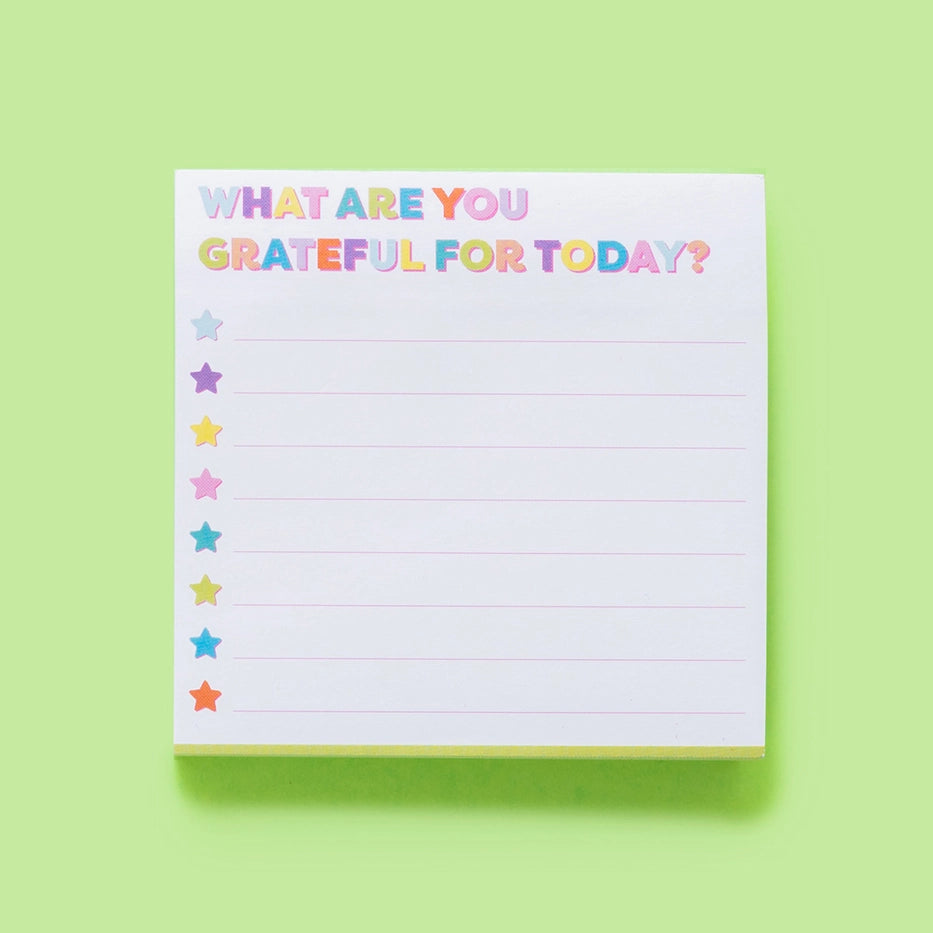 Sticky Notes Pad - Gratitude Reminder