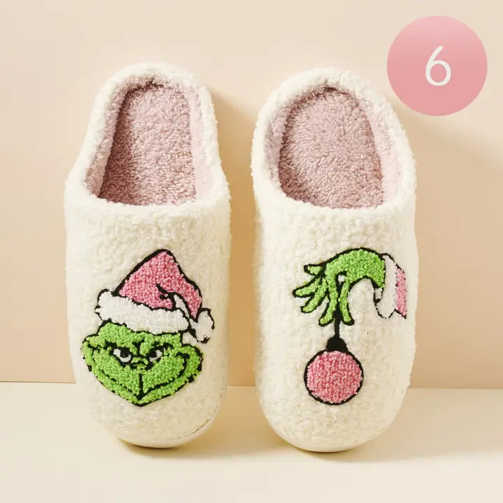 Christmas Grinch Slippers