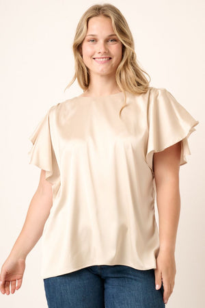 FALL GLOW SATIN TOP