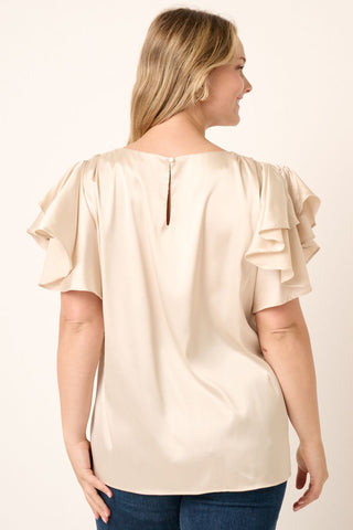 FALL GLOW SATIN TOP
