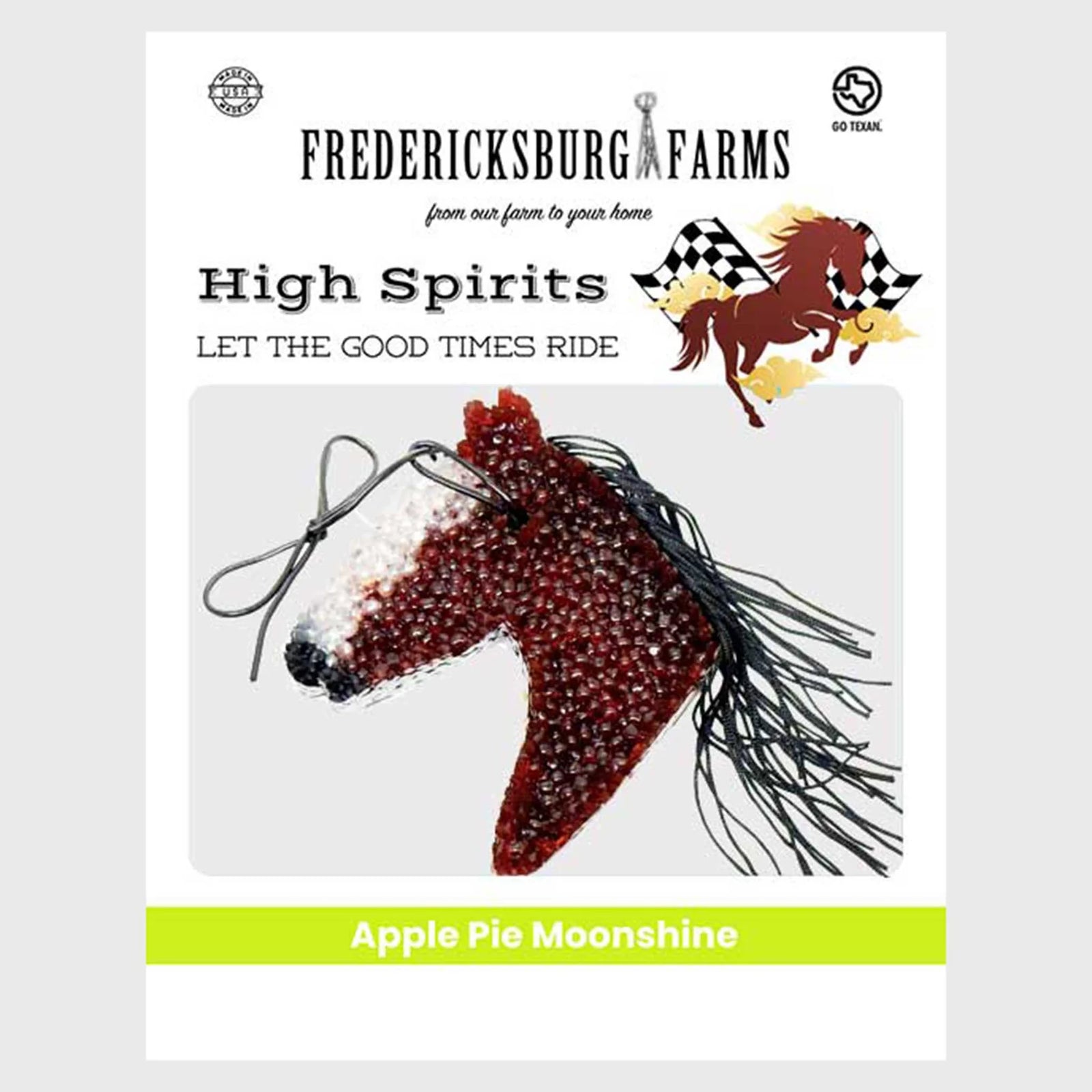 Fredericksburg Farms  High Spirits - Apple Pie Moonshine Air Freshener
