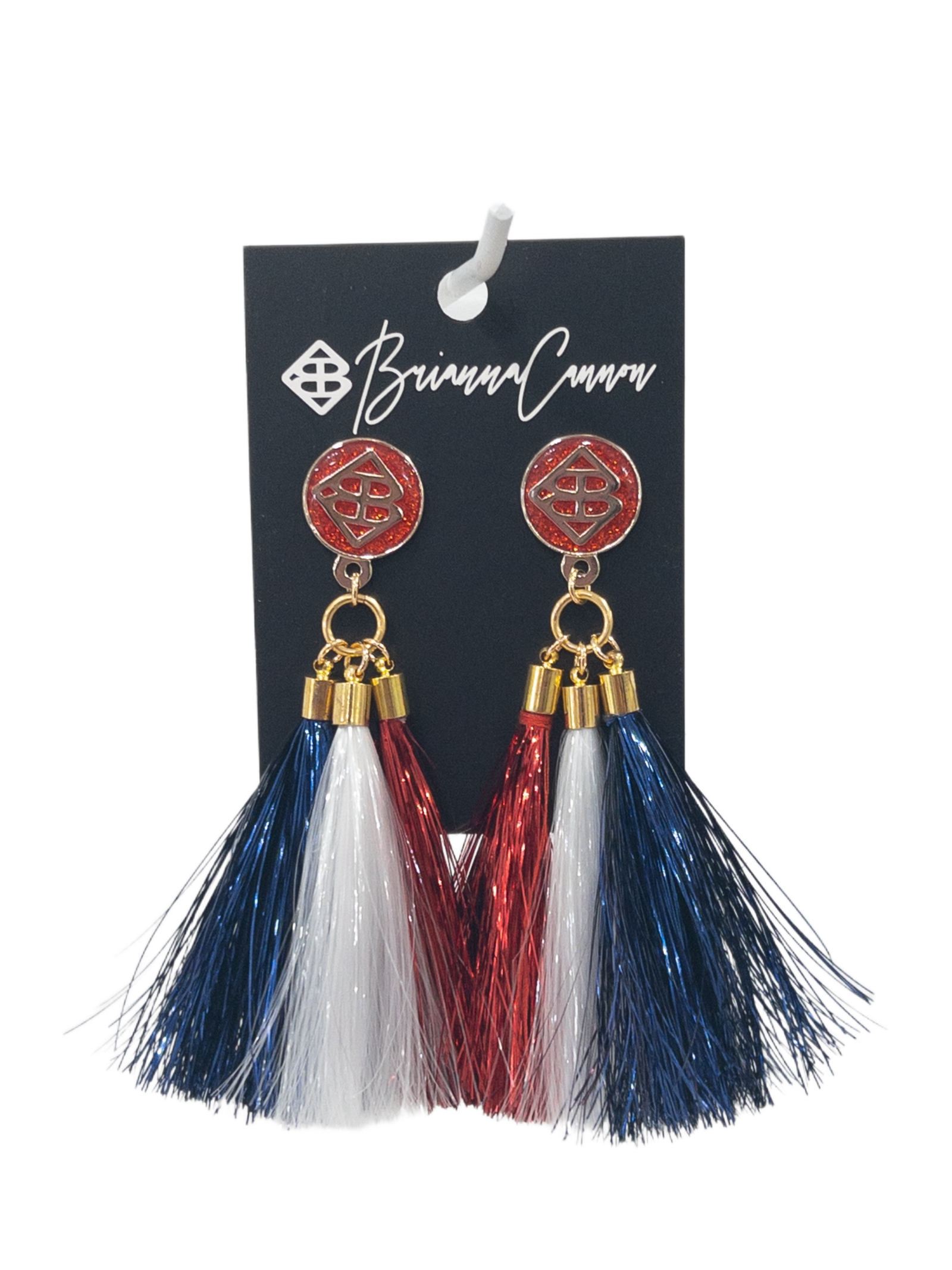 METALLIC TASSEL RED WHITE BLUE BRIANNA CANNON
