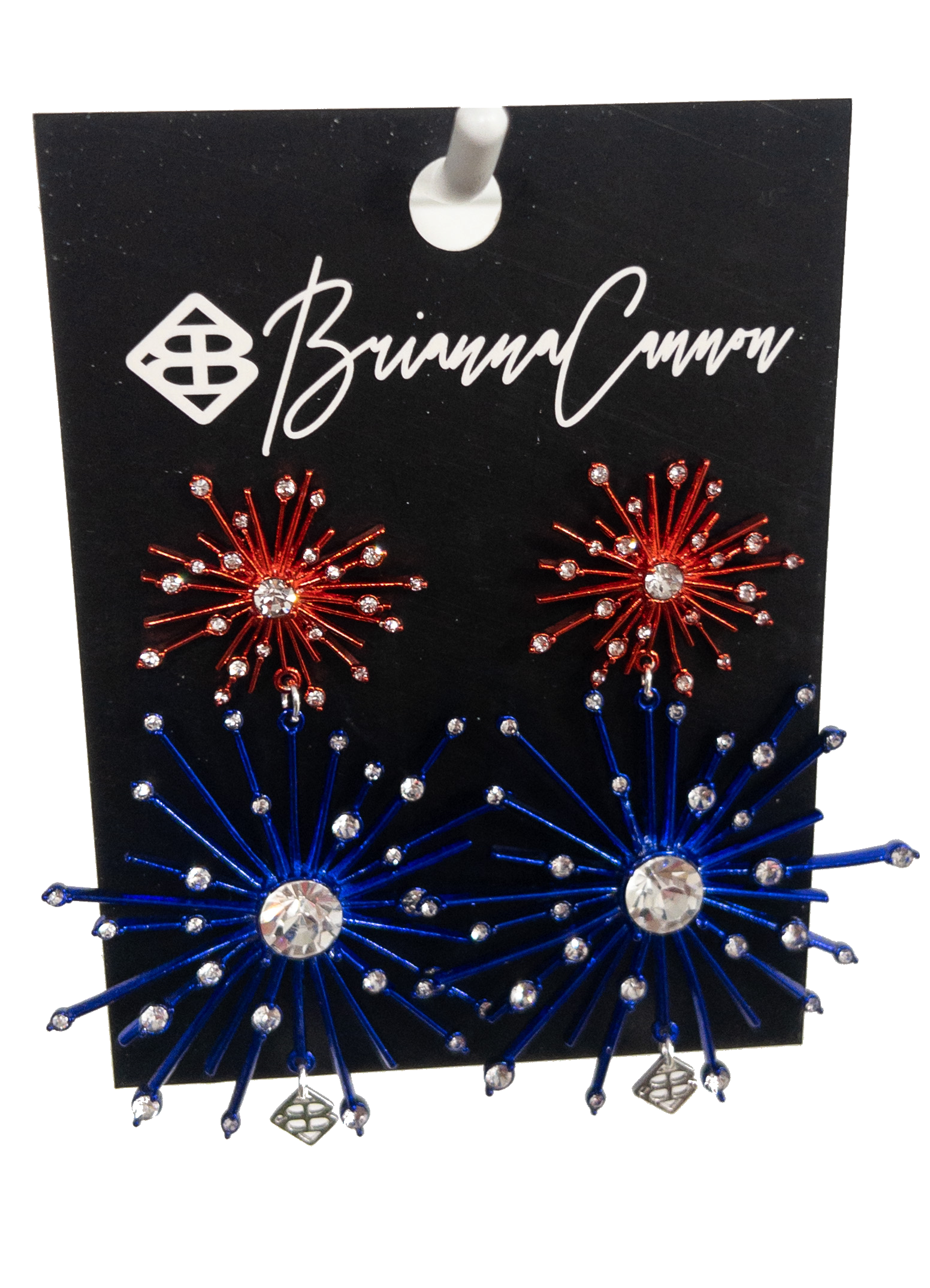 BLUE & RED FIREWORK EARRINGS BRIANNA CANNON