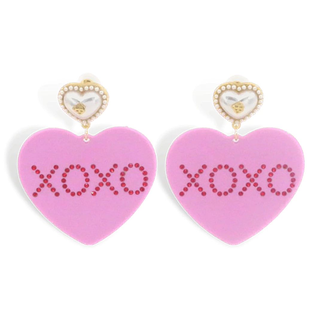 XOXO Heart earrings