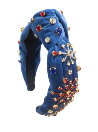 FIREWORK CELEBRATION HEADBAND BLUE BRIANNA CANNON