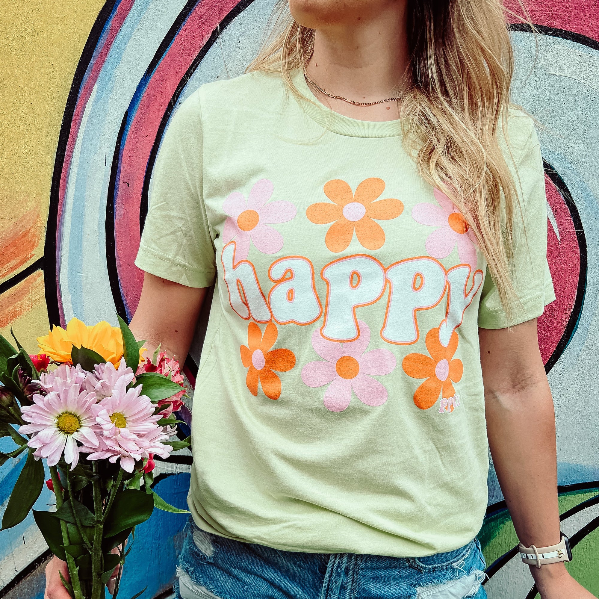 HAPPY FLOWERS TEE