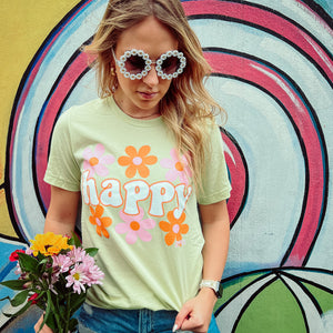 HAPPY FLOWERS TEE