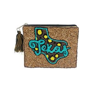 LEOPARD TEXAS COIN POUCH