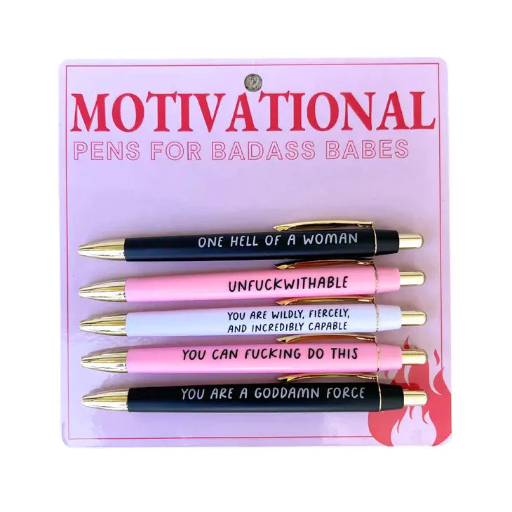 MOTIVATIONAL BABE PEN SET