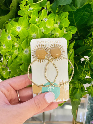 CAMEL SUNBURST HOOP TAYLOR SHAYE