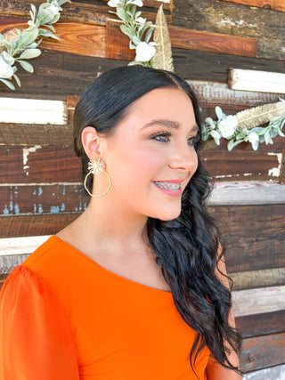 OPAL SUNBURST PEARL DETAIL HOOPS TAYLOR SHAYE