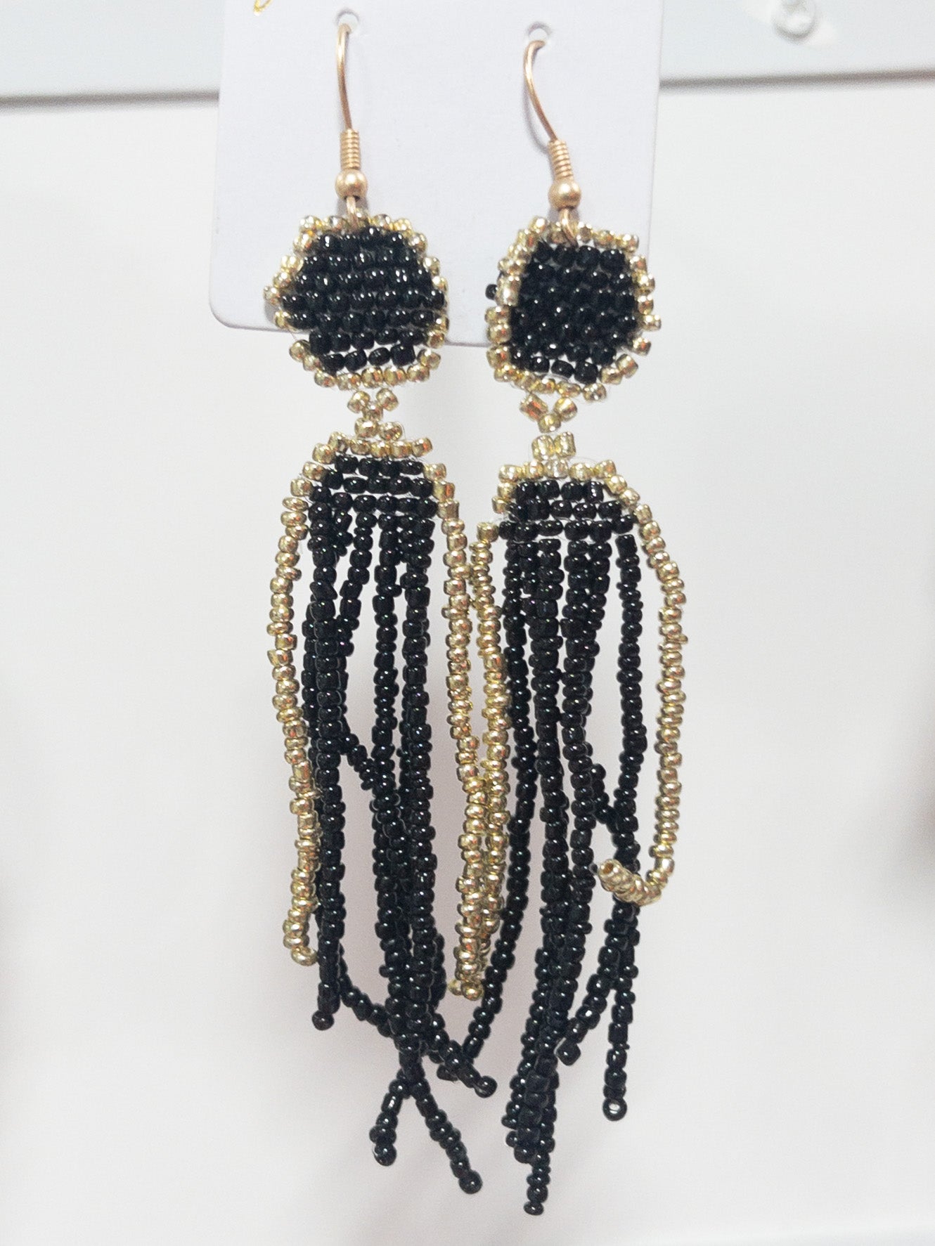 JANE MARIE BEADED TASSEL DANGLES