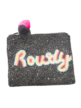 ROWDY MULTI BEADED LA CHIC COIN POUCH