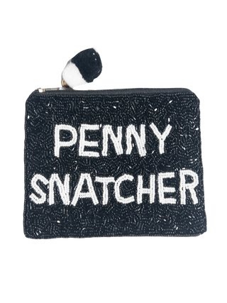 LA CHIC PENNY SNATCHER BEADED COIN POUCH