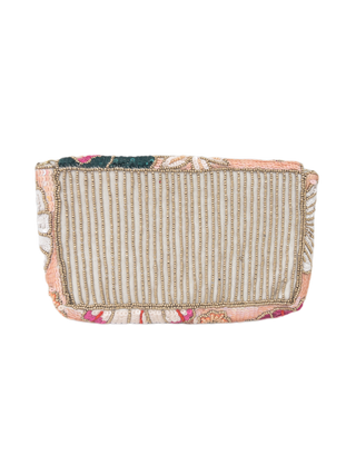 DOUBLE SIDED FLORAL BEADED LA CHIC CLUTCH
