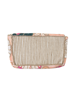 DOUBLE SIDED FLORAL BEADED LA CHIC CLUTCH