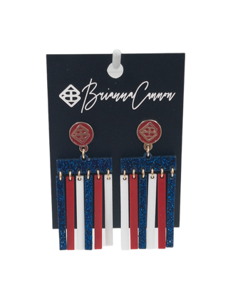 MOD DANGLES RED WHITE BLUE BRIANNA CANNON