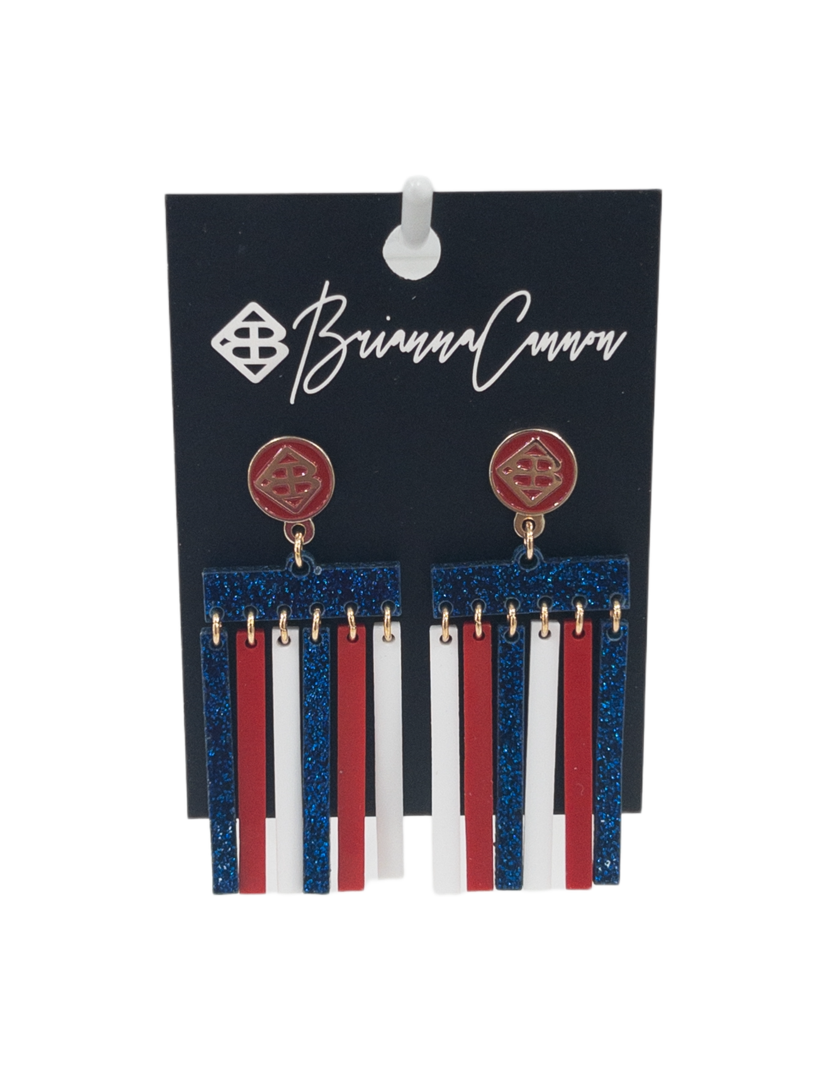 MOD DANGLES RED WHITE BLUE BRIANNA CANNON