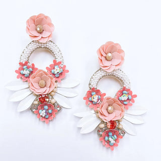 DRAGONFLY PINK DANGLES TREASURE JEWELS