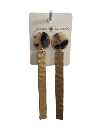 JANE MARIE POST LEOPARD LONG DANGLE