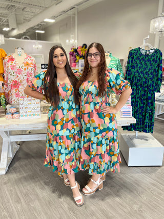 KARINA PATTERN PRINT DRESS