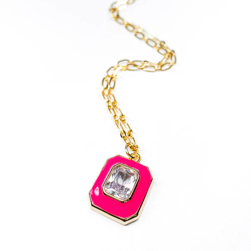 CONNIE HOT PINK NECKLACE TREASURE JEWELS