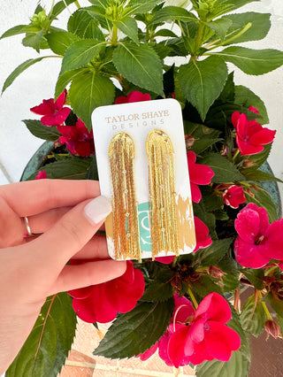 Kristen Gold  Drop Earrings